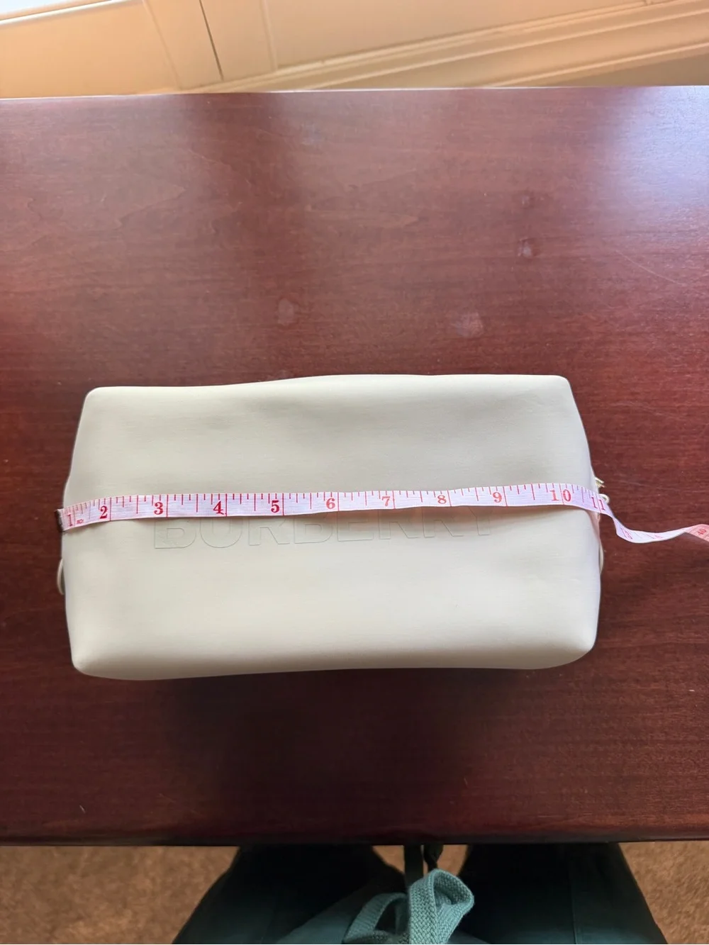Burberry Logo Cosmetic Pouch with top zip